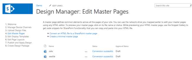 Convert Html file to Master Page